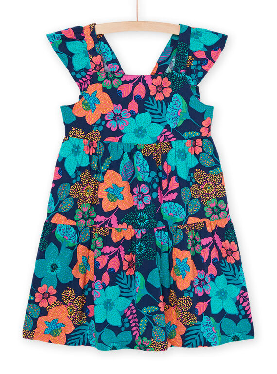 Vestido multicor com alças aos folhos RAJOROB7 / 23S90192ROBC211