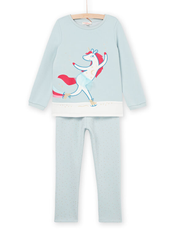 Pijama T-shirt e calças com estampado de unicórnio PEFAPYJSNO / 22WH1133PYJ201