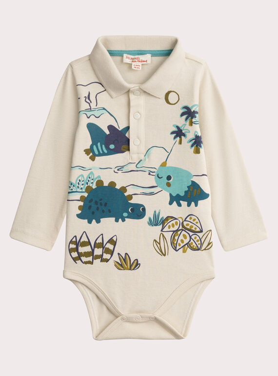 Body de manga comprida para bebê menino  VUKLIBOD / 24WG1041BOD811