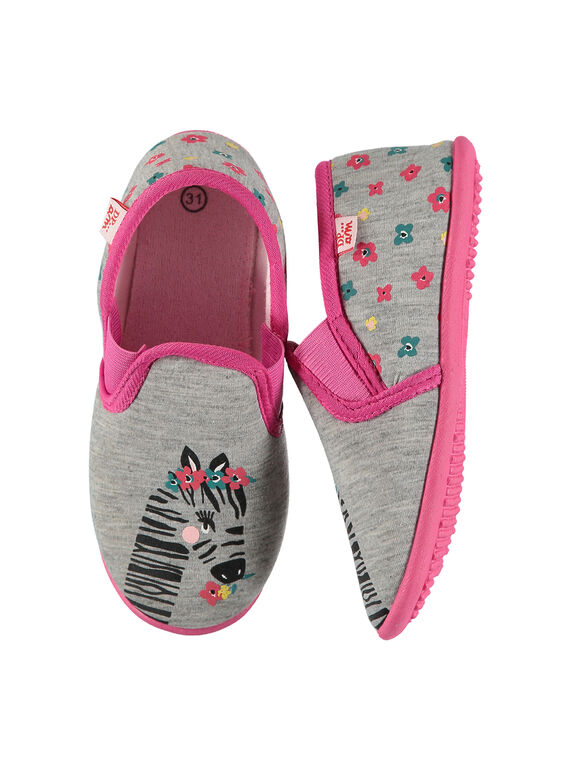 Pantufas menina FFSGZEBR / 19SK3531D0B943