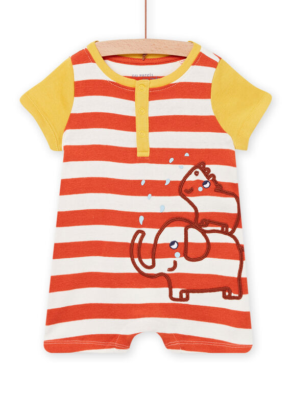 Babygro às riscas cru bebé menino NEGAGRECOP / 22SH14H1GRE001