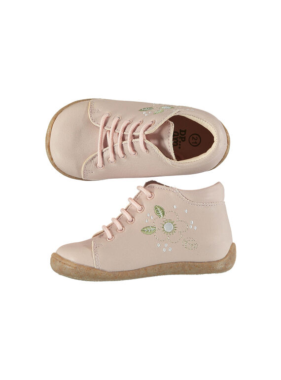Botas citadinas couro bebé menina FBFBOTFLEU / 19SK3731D0F030