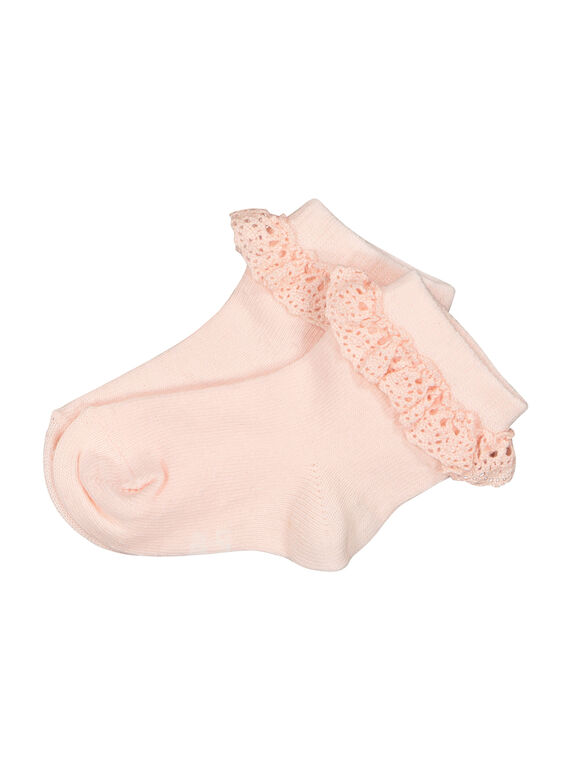 Meias com folhos bebé menina FYIPOCHO1 / 19SI09Y1SOQ307