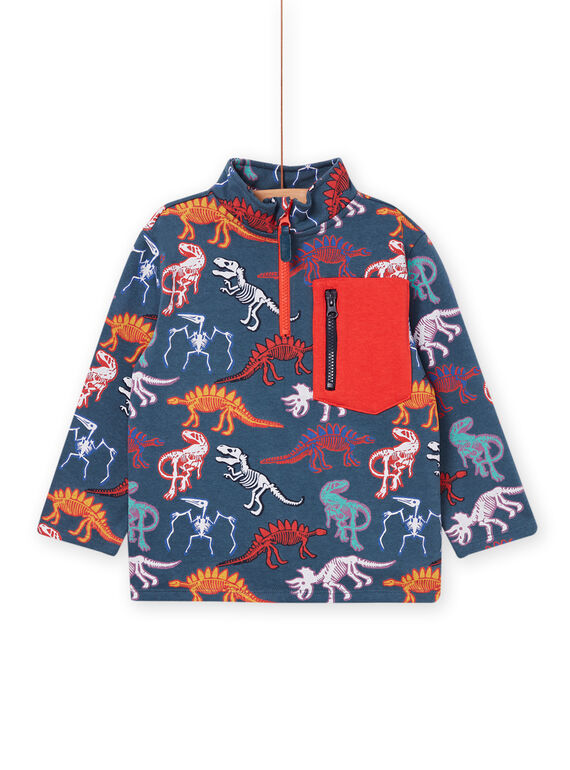 Sweat com estampado de dinossauro multicolor POPRISWE / 22W902P1SWEC225