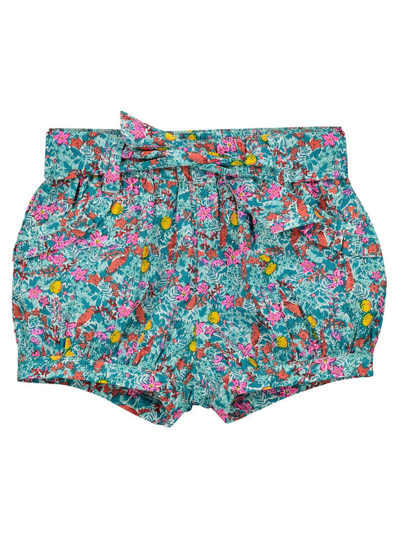 Calções floridos bebé menina FICUSHO2 / 19SG09N1SHO202