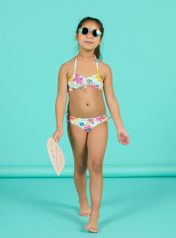 Biquíni reversível branco menina NYABIK3 / 22SI01L1MAI000