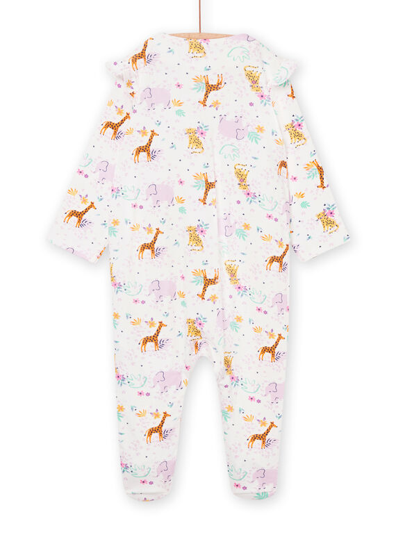Babygro de mangas compridas com estampado animal 22WH1312GRE001