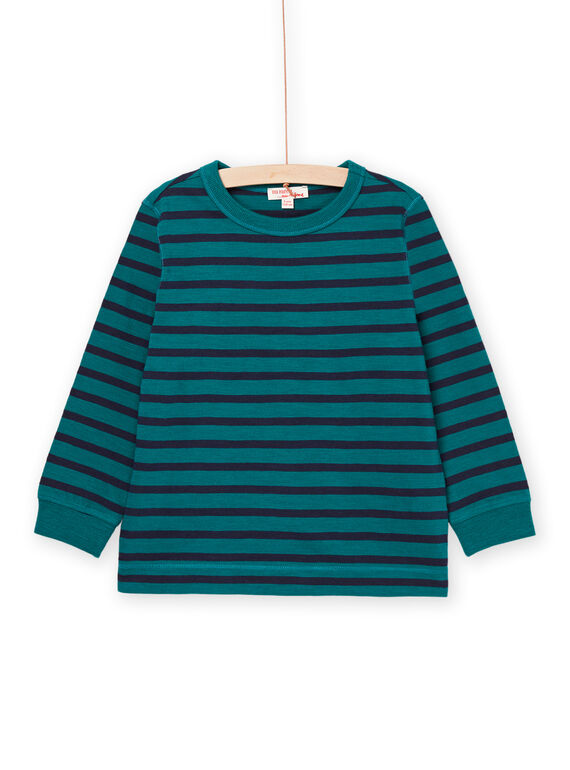 T-shirt às riscas de mangas compridas POJOTIRIB3 / 22W902B8TML060