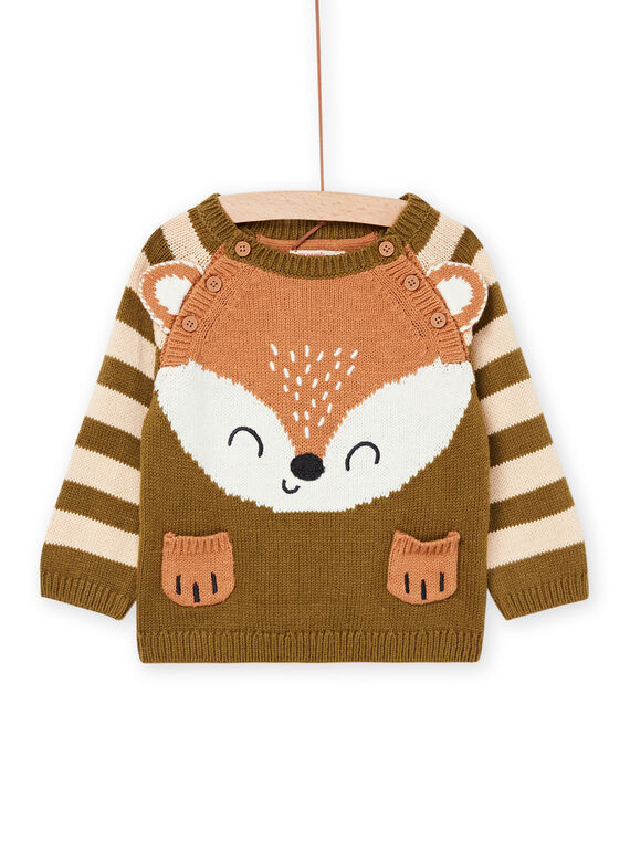 Camisola em tricô com estampado animal PUPRAPUL2 / 22WG10S2PULG608