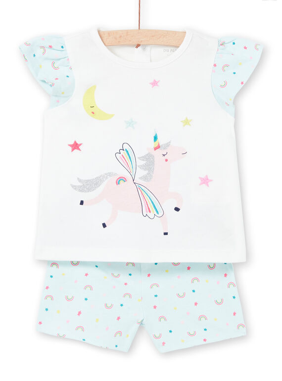 Pijama azul bebé menina LEFIPYJNUI / 21SH13C1PYJC218