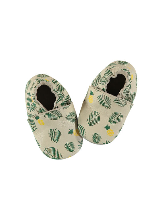 Pantufas bebé menino em couro FNGANANAS / 19SK3839D3S001