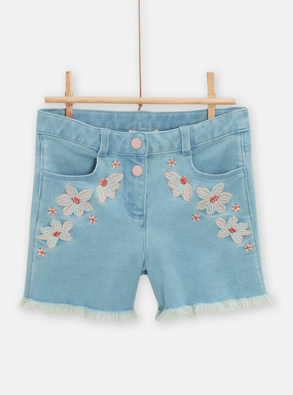 Calções azul-claro menina TACOSHORT / 24S901N1SHOP272