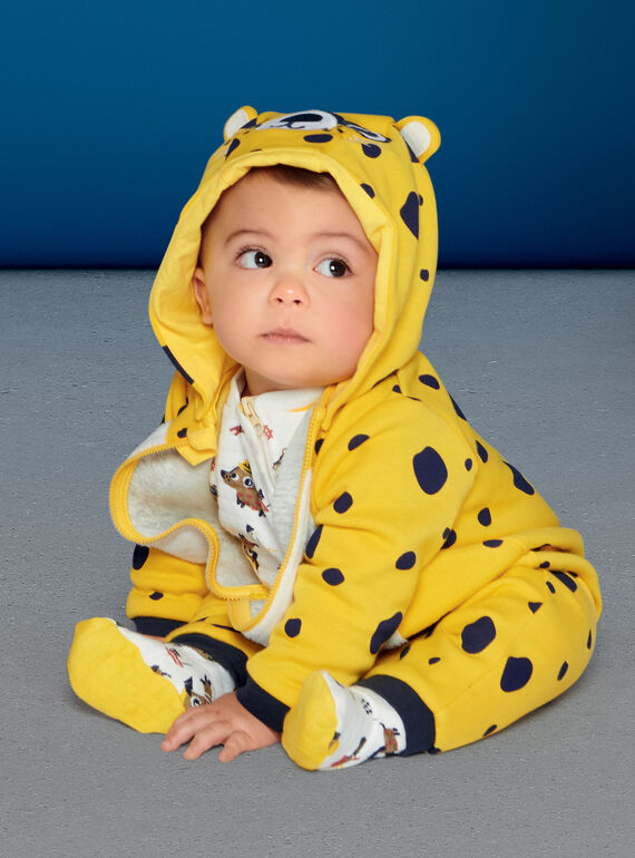 Pijama menina em moletão acolchoado padrão leopardo LEFUCOMLEO / 21SH1411SPY106