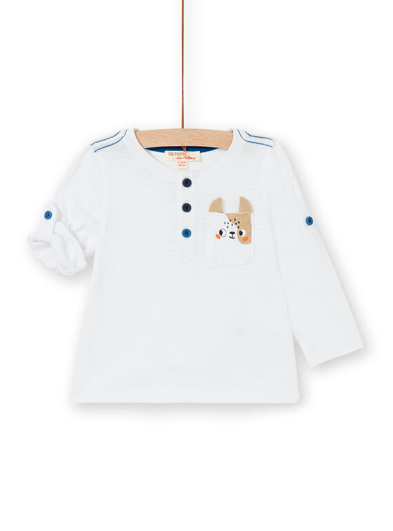 T-shirt branca bebé menino LUJOTUN2 / 21SG1035TML000