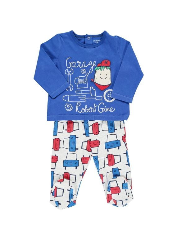 Baby boys' cotton pyjamas CEGUPYJGAR / 18SH1441PYJ201